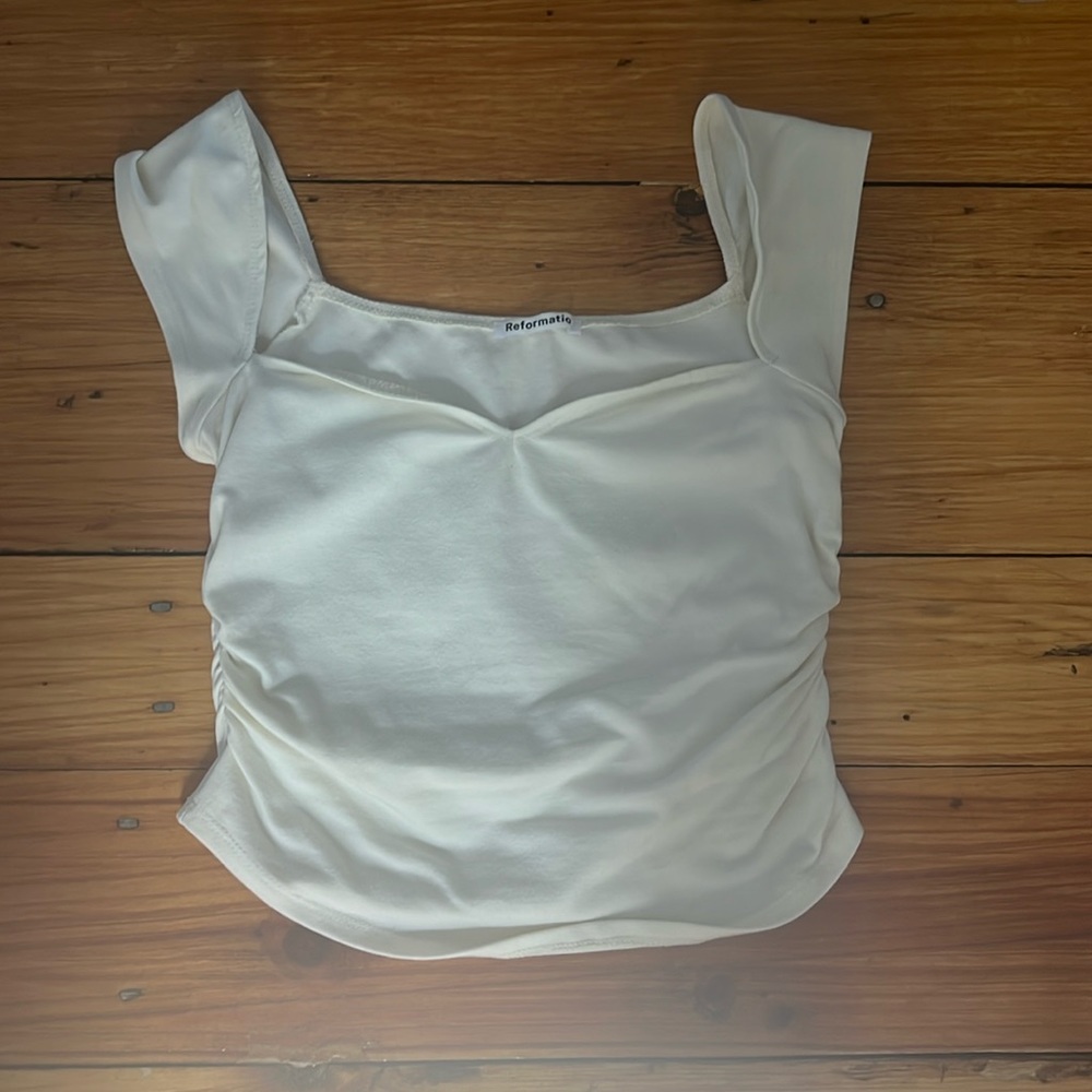 Reformation Cap sleeve crop top